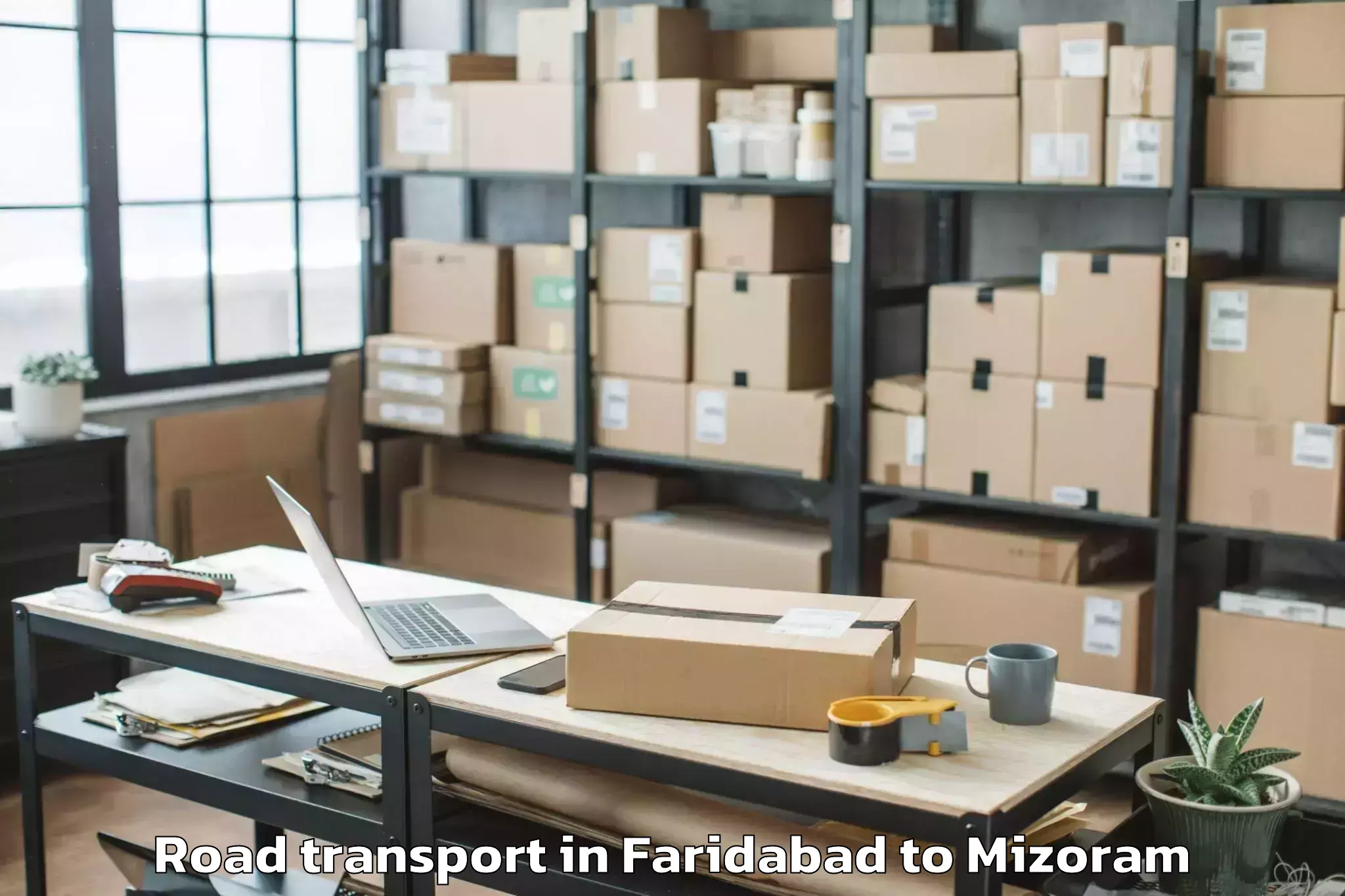 Top Faridabad to Khawhai Road Transport Available